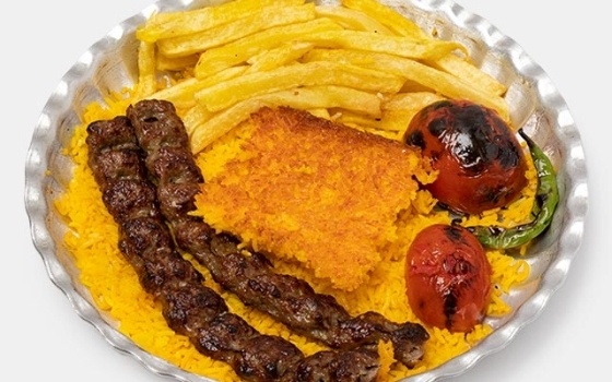 خوراک کوبیده دو سیخ