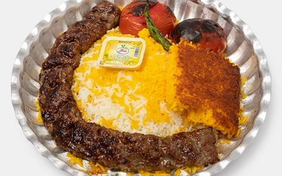 چلو کباب لقمه
