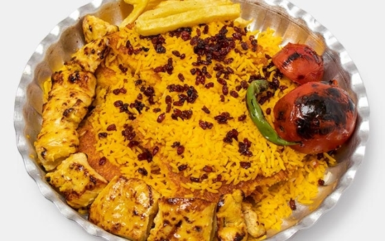 ته چین با جوجه کباب سینه