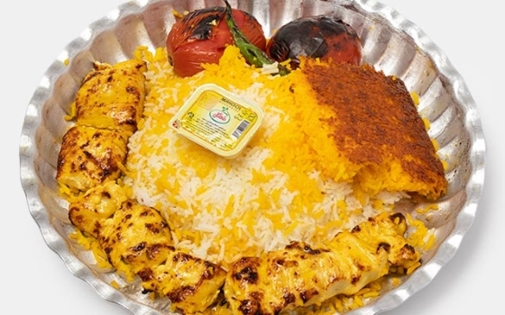 چلو جوجه کباب سینه