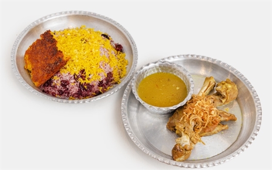 آلبالو پلو با ماهیچه گوسفندی