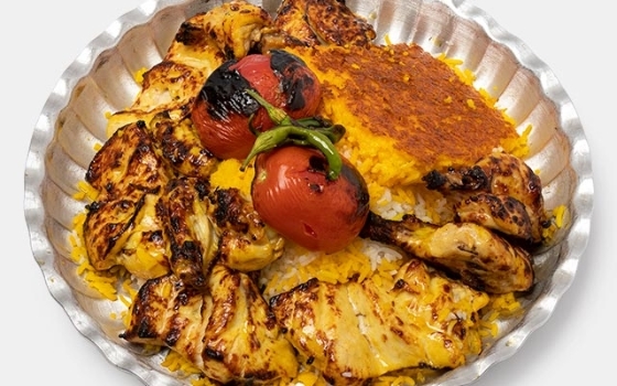 چلو جوجه کباب با استخوان